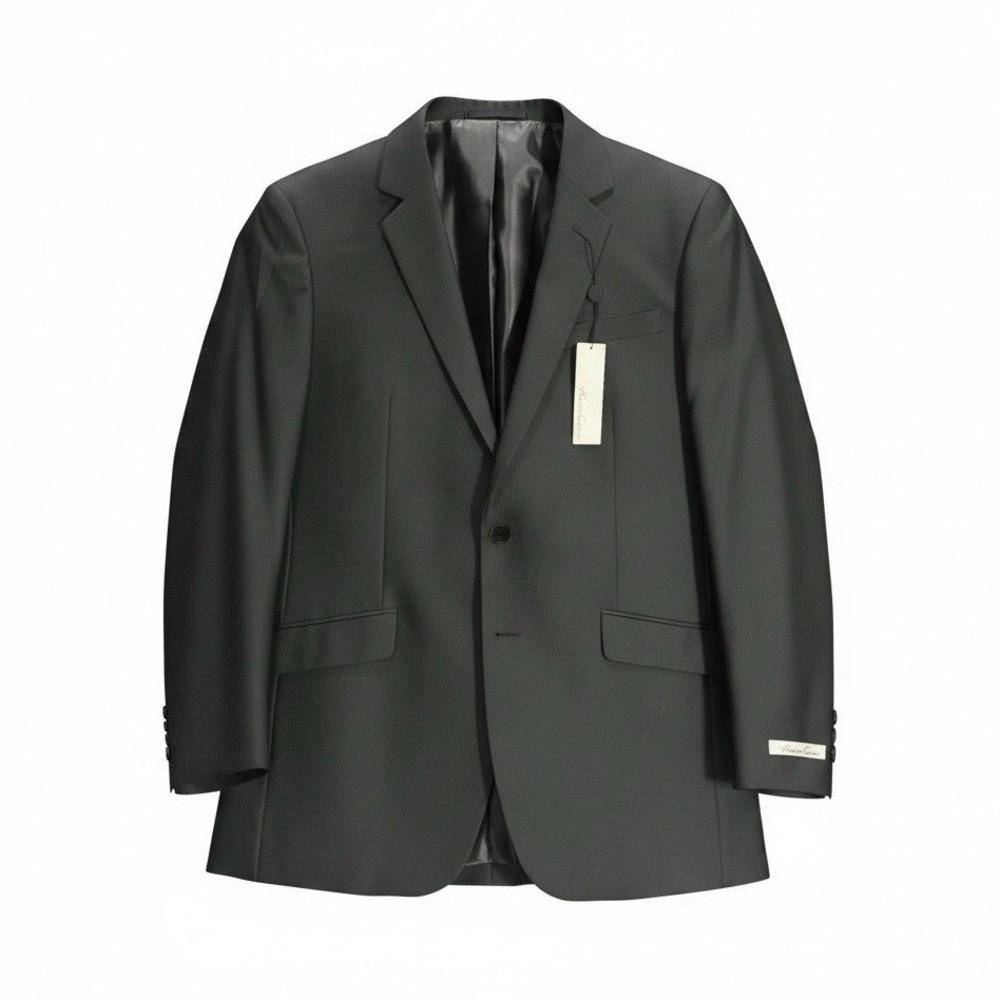 Kenneth Cole New York Men's 42R Black Blazer 2-Button Single-Breasted Notch